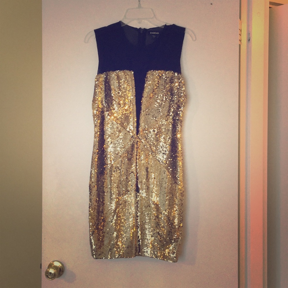 Gold party dress *only worn once!*